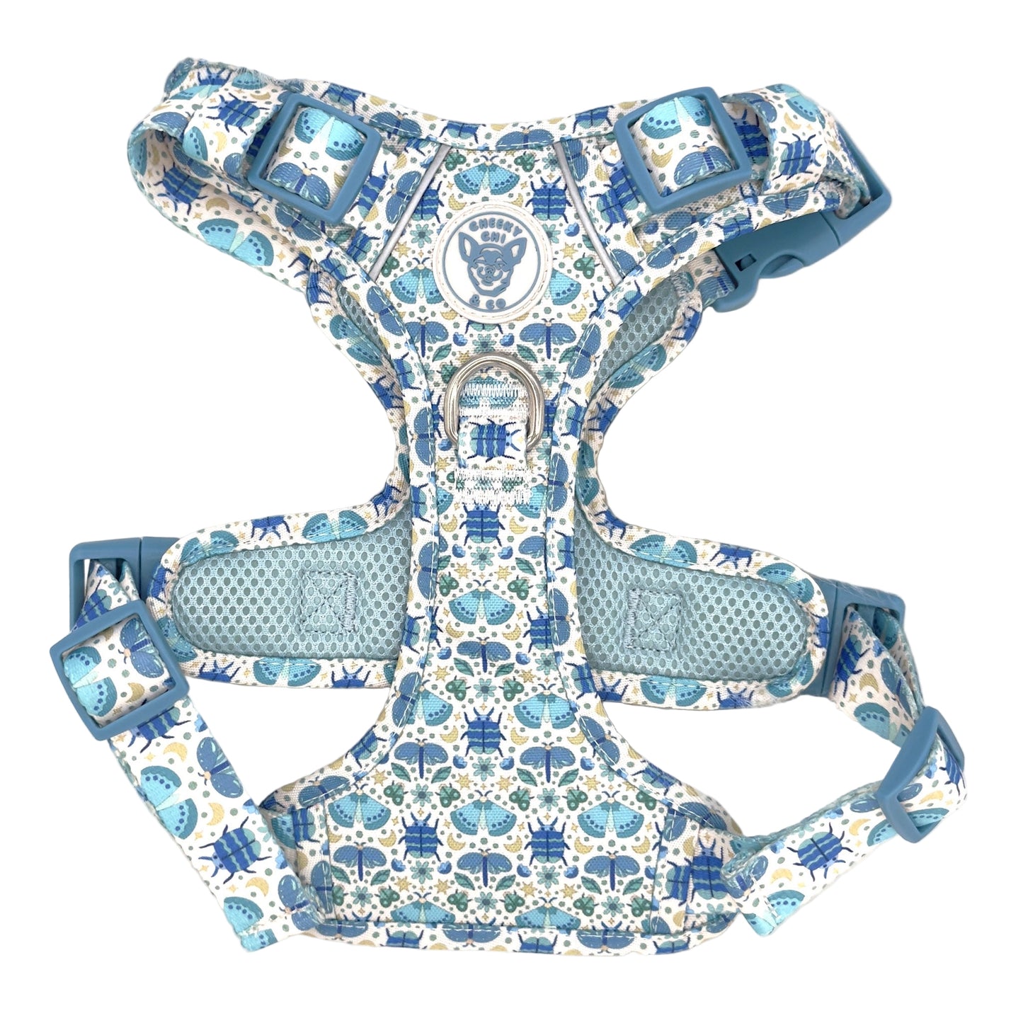Blue-tiful Bugs Oxford Harness M-XL