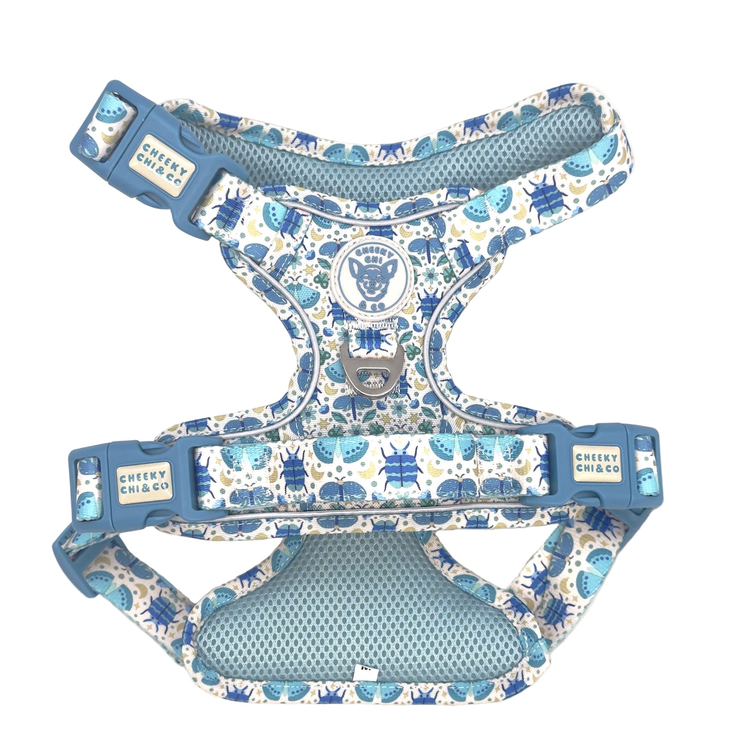 Blue-tiful Bugs Oxford Harness M-XL